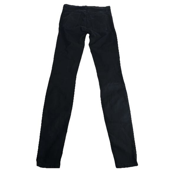 Current/Elliott Studded Jet Black Ankle Skinny Jeans Size 25 - Picture 3 of 9